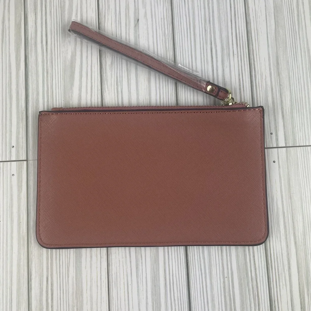 Kate Spade Clutch/Wristlet Light Pink W/tan‎ Lining NEW